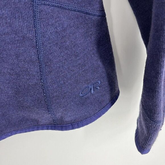 Outdoor Research Jacket Size Small Womens Purple Wool Blend Full Zip Hiking - Picture 7 of 9